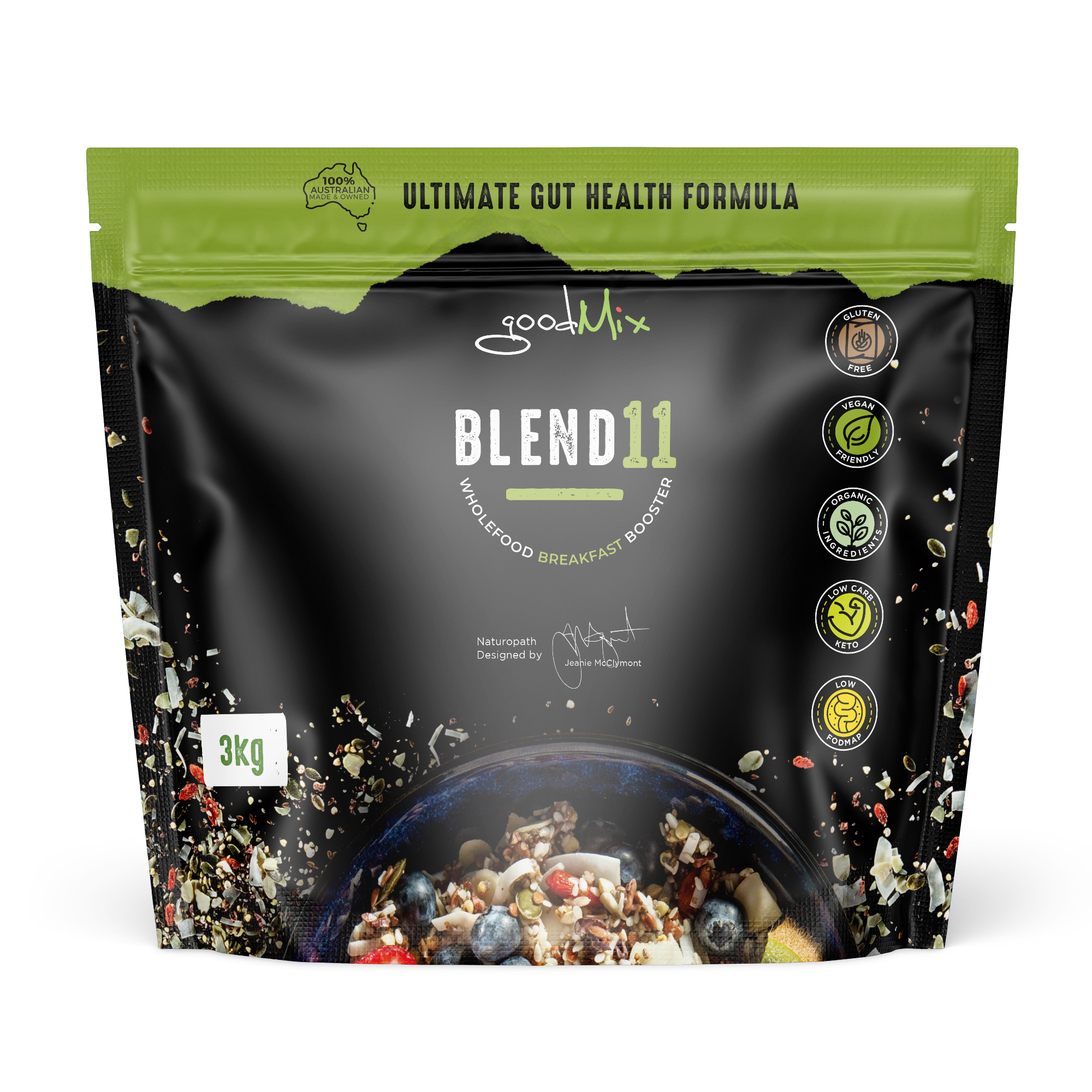 Blend 11: Low carb, gluten free bircher muesli (Best Poos Ever!)