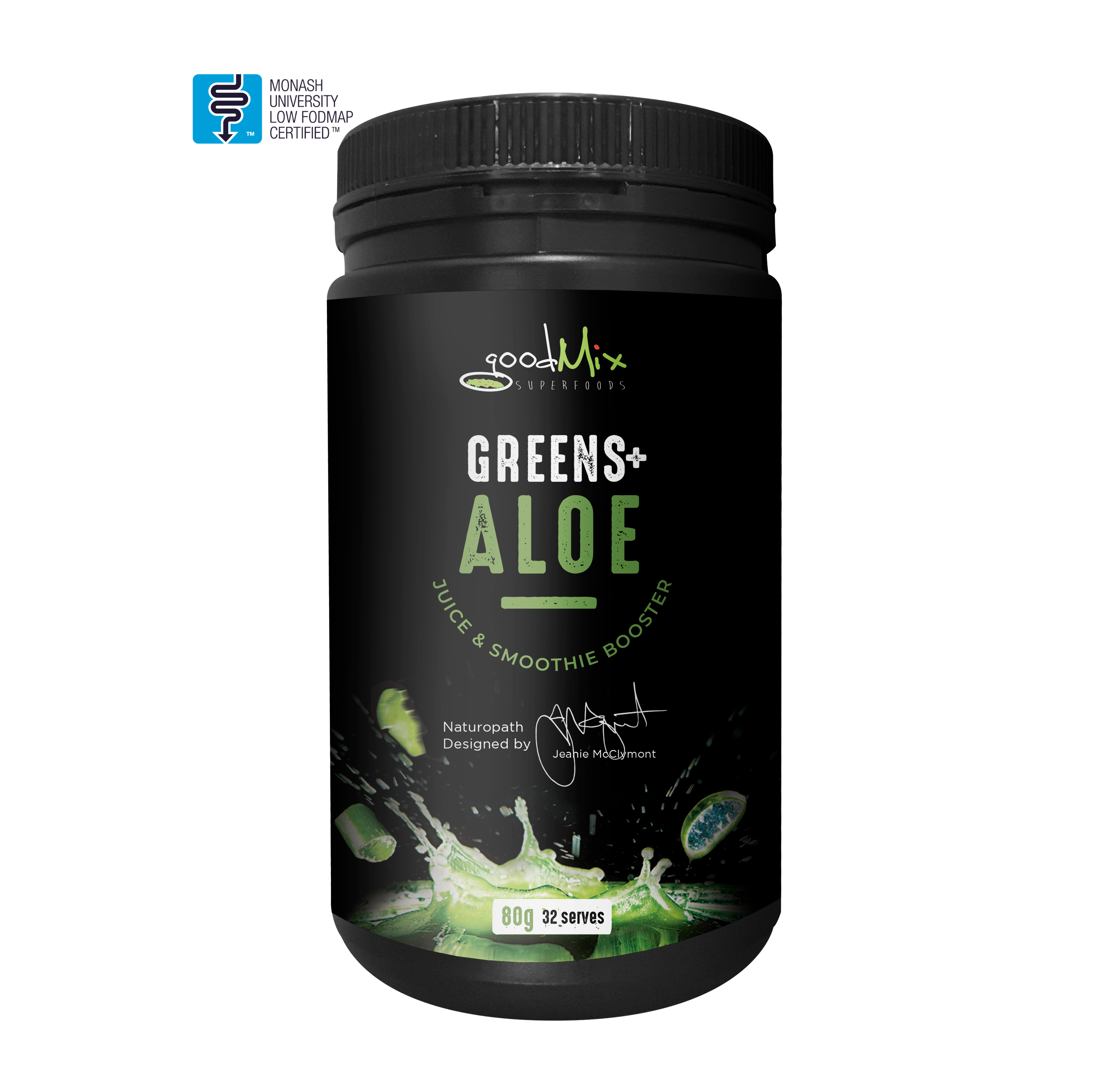 Super Greens Plus Aloe: Australian-made organic greens powder.