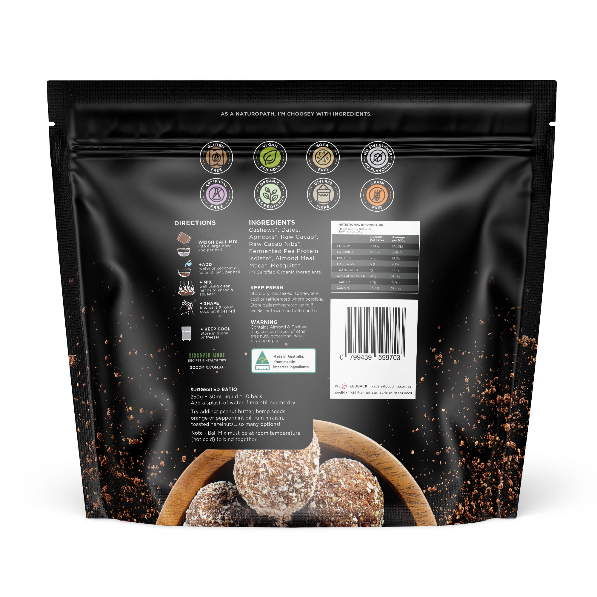 Bliss Ball Mix: Vegan Protein Ball Mix