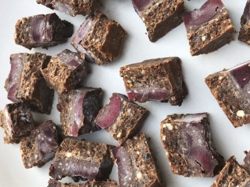 Cherry Ripe Slice Chunks - No Bake