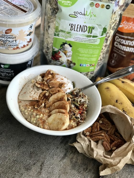 Banana Caramel Porridge Bowl