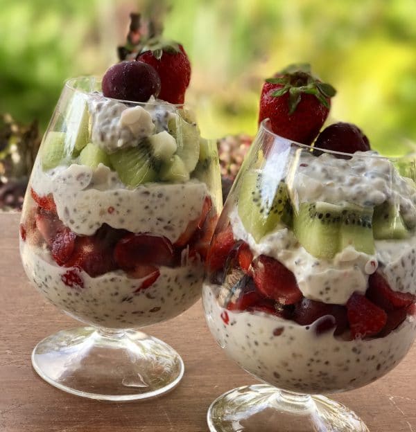 Healthy Christmas Bircher Parfait