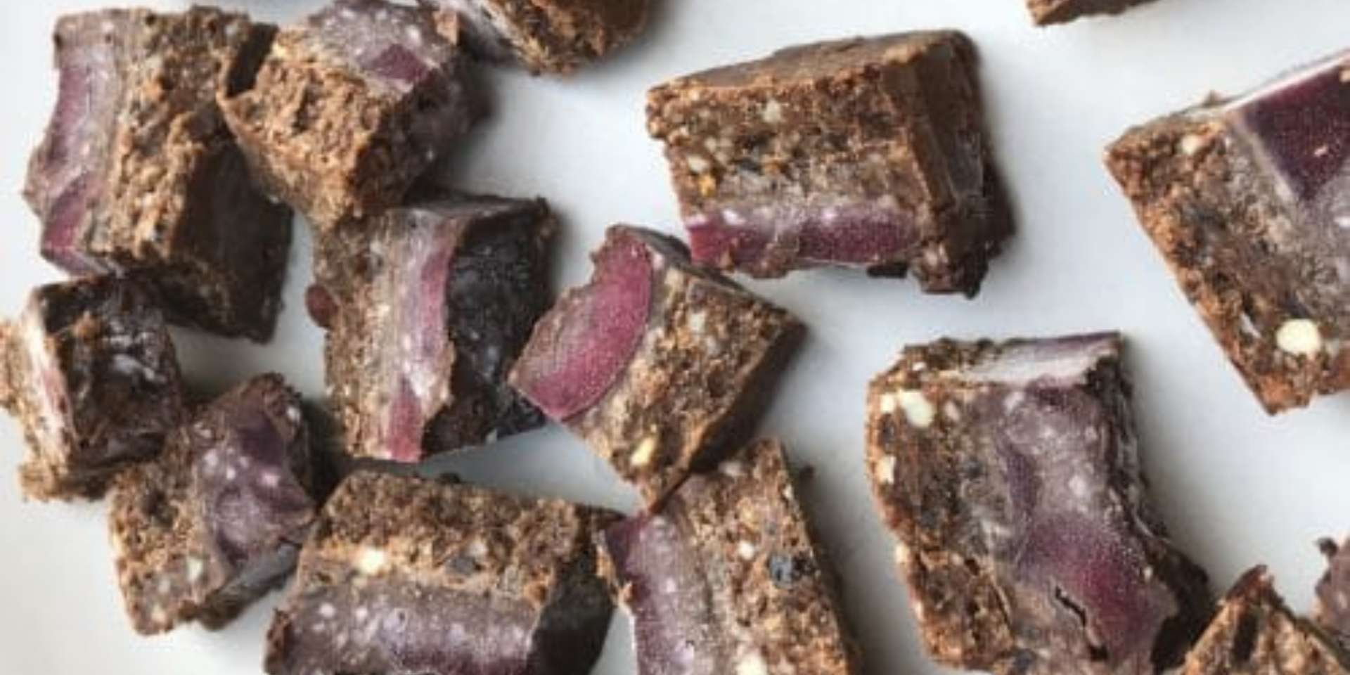 Cherry Ripe Slice Chunks - No Bake
