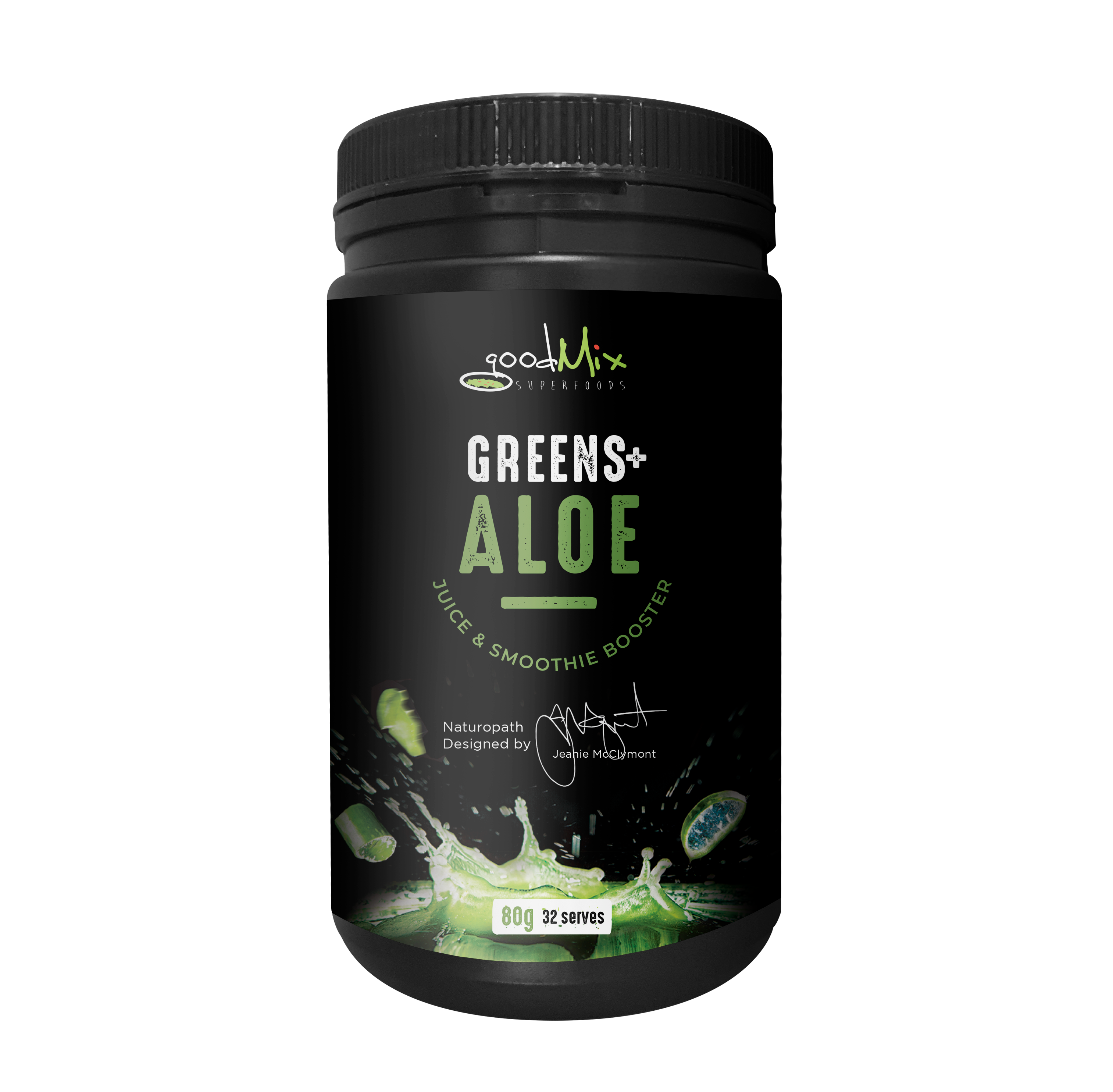 super greens powder with aloe 80g tub